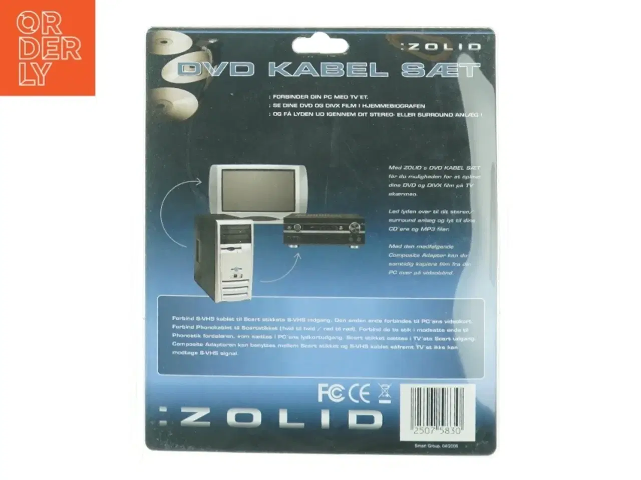 Billede 3 - DVD kabelsæt fra Zolid (str. 29 x 24 cm)