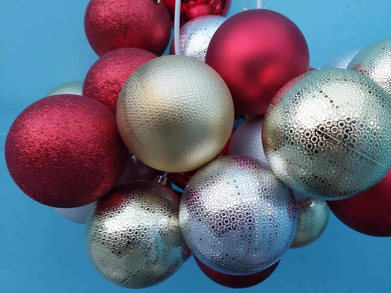 Billede 1 - juletræ pynt stor kugle i forskellige farve