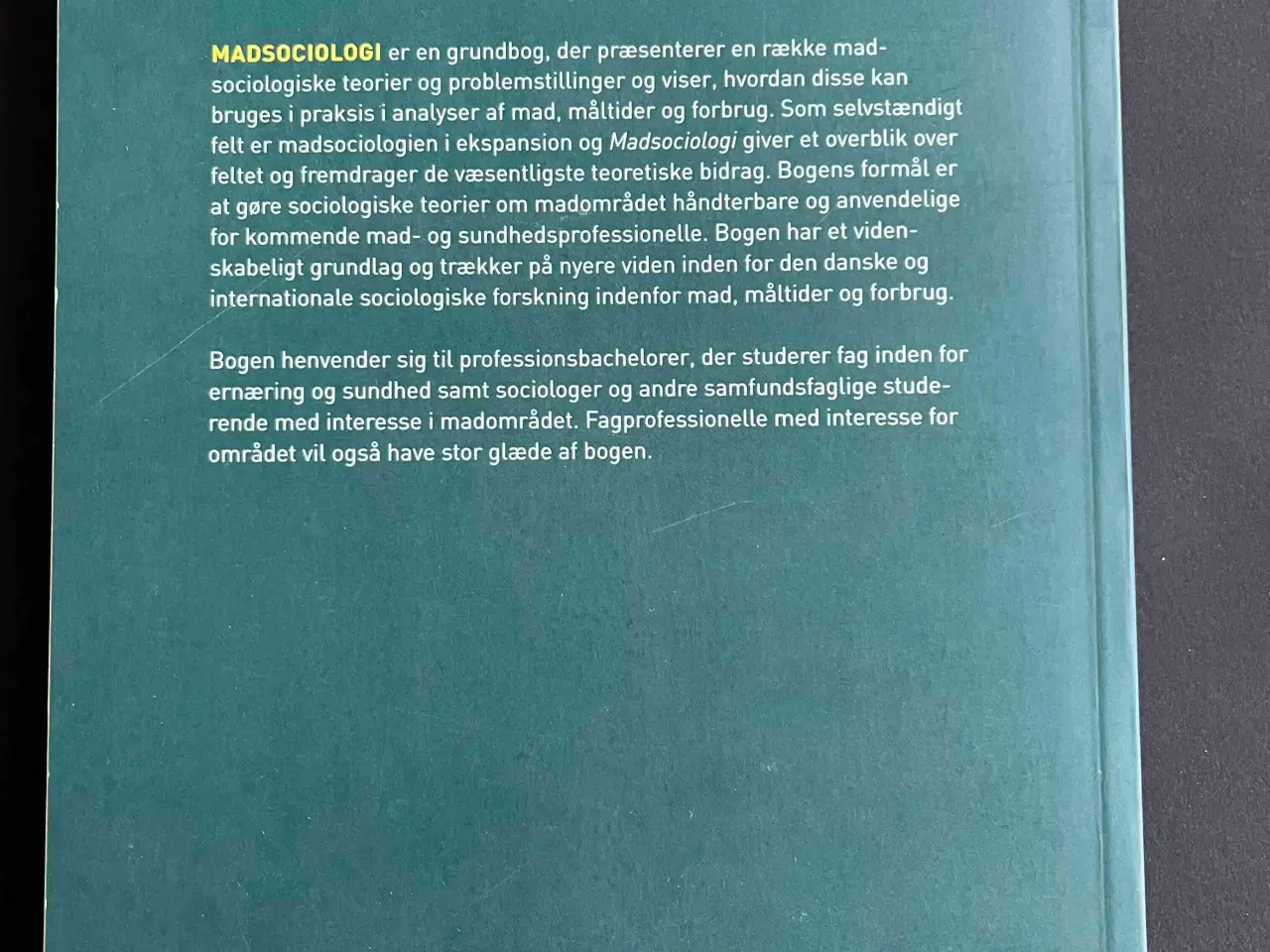 Billede 2 - Madsociologi: NY og UBRUGT!