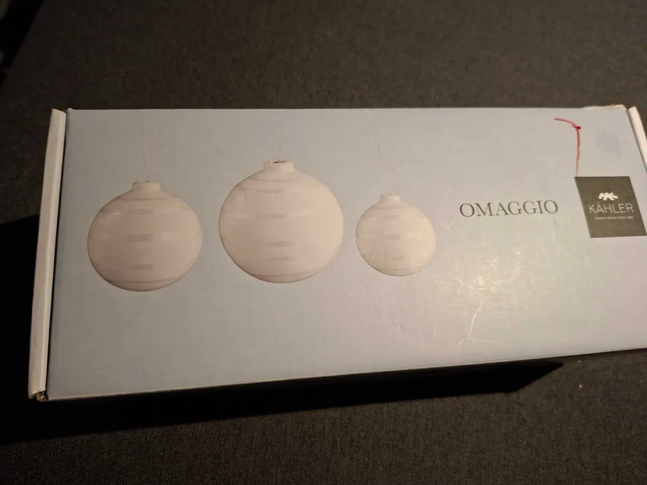 Billede 2 - Kähler omaggio julekugler, perlemor striber