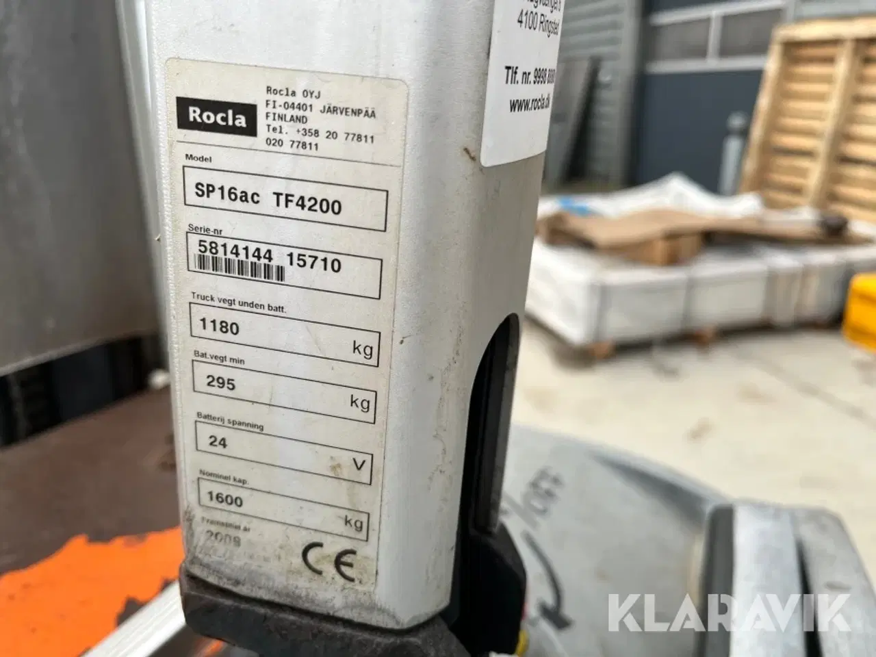 Billede 6 - El-stabler Rocla SP16ac TD4200