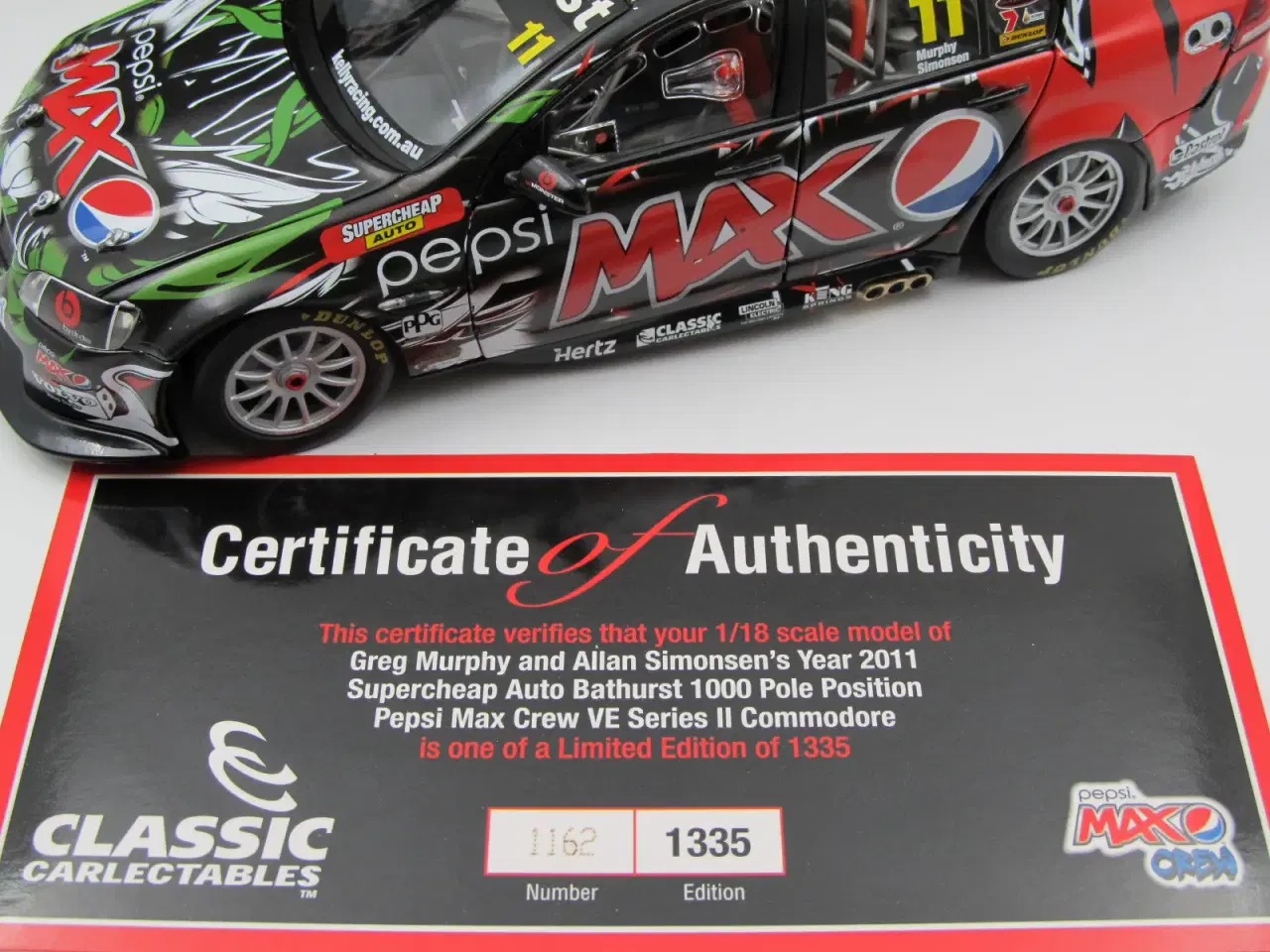 Billede 10 - Allan Simonsen's 2011 Holden Commodore V8 - 1:18  