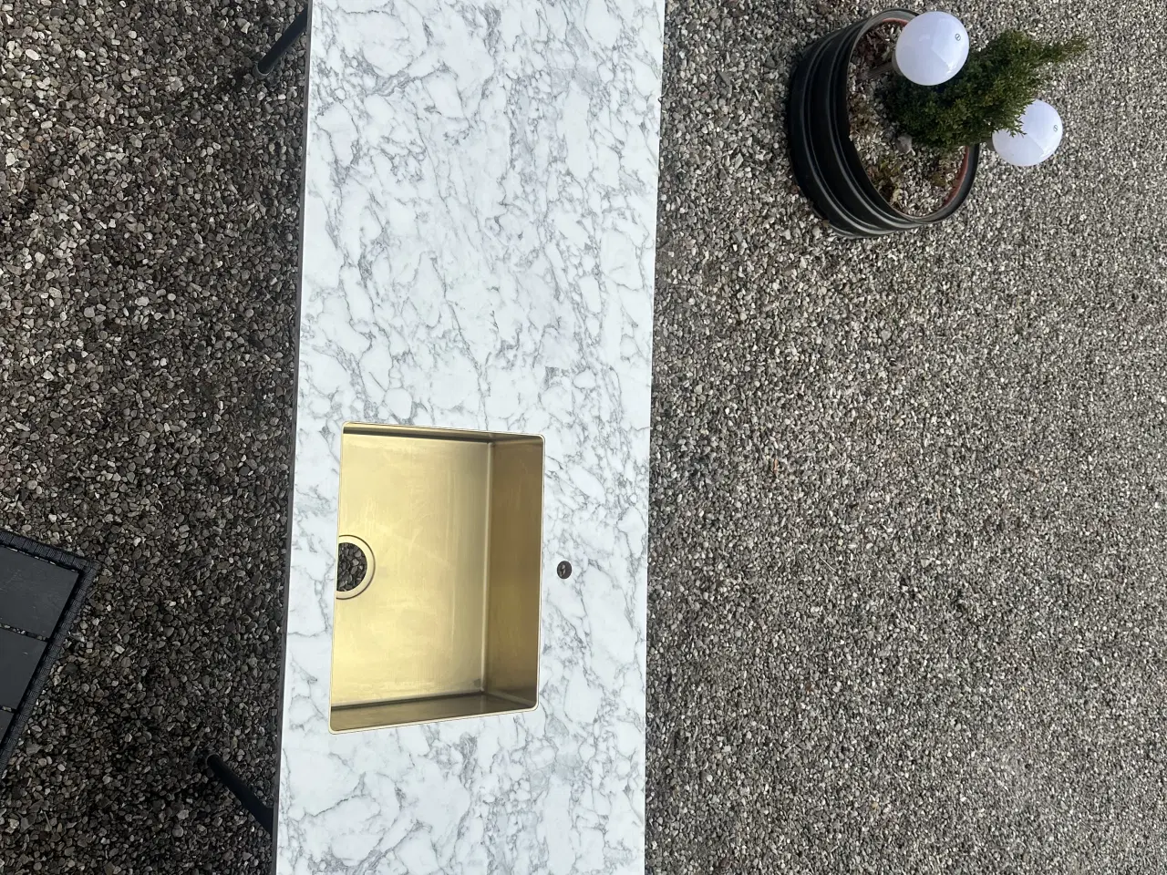 Billede 6 - lavabo Messing vask i mormor look bordplade 240 cm