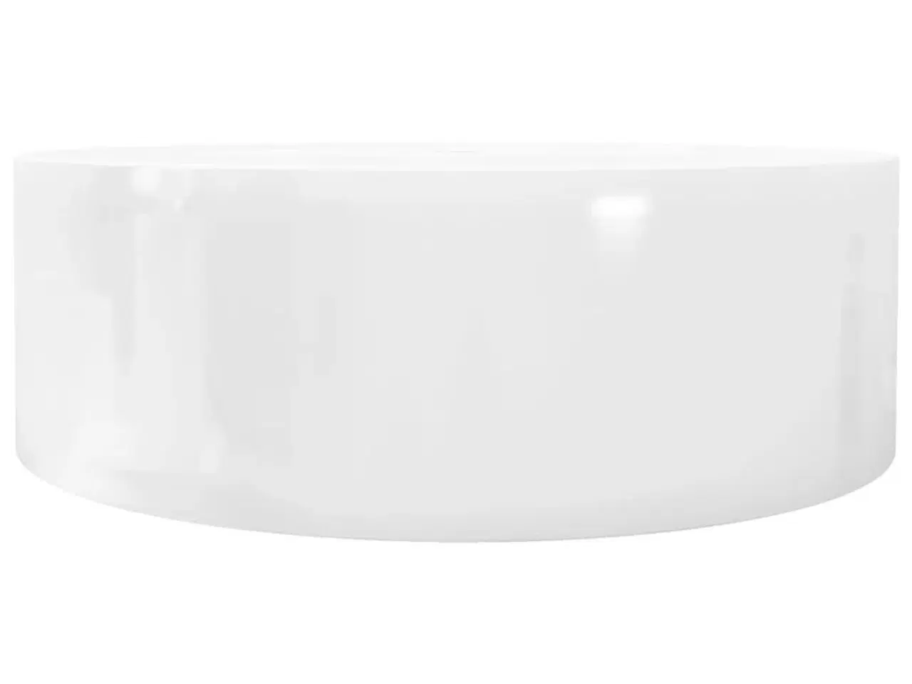 Billede 5 - Keramisk vask overløb vandhanehul rund hvid