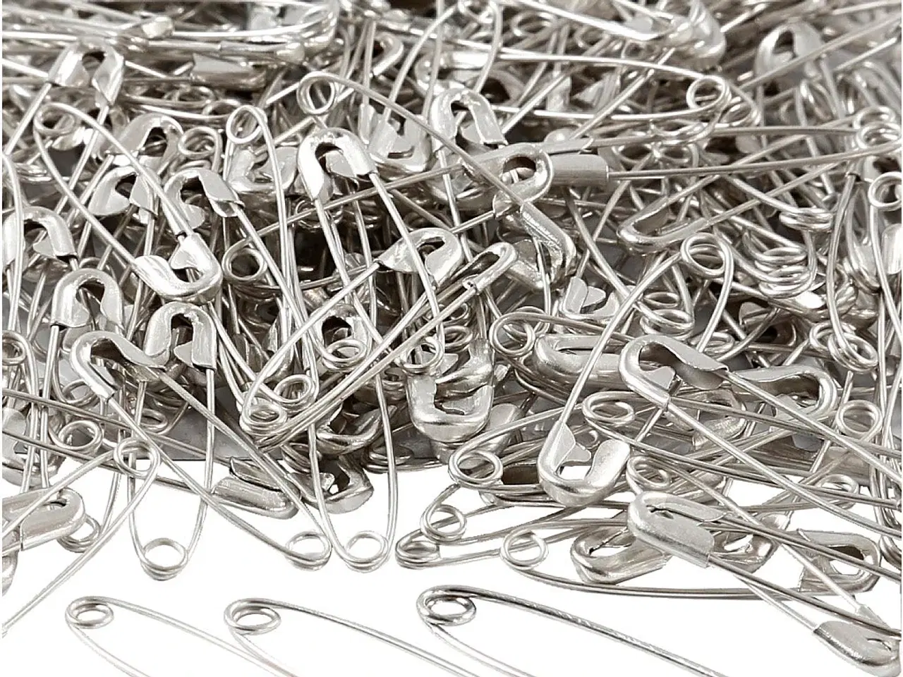 Billede 1 - Sikkerhedsnåle i metal - 600 stk. i 3 størrelser
