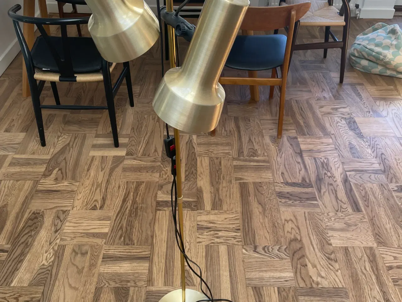 Billede 1 - Retro messing standerlampe