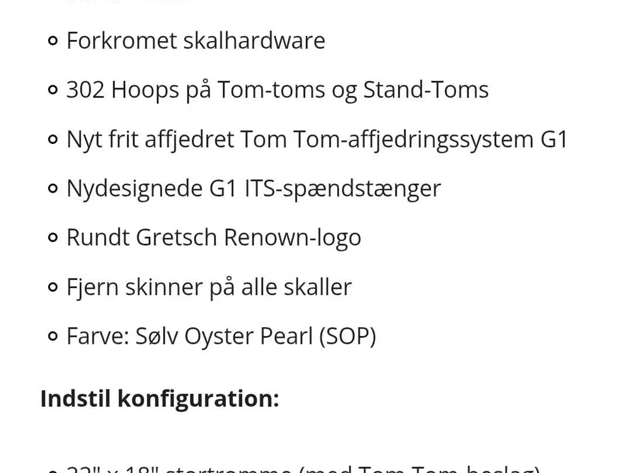Billede 3 - Gretsch Renown Maple SOP trommesæt
