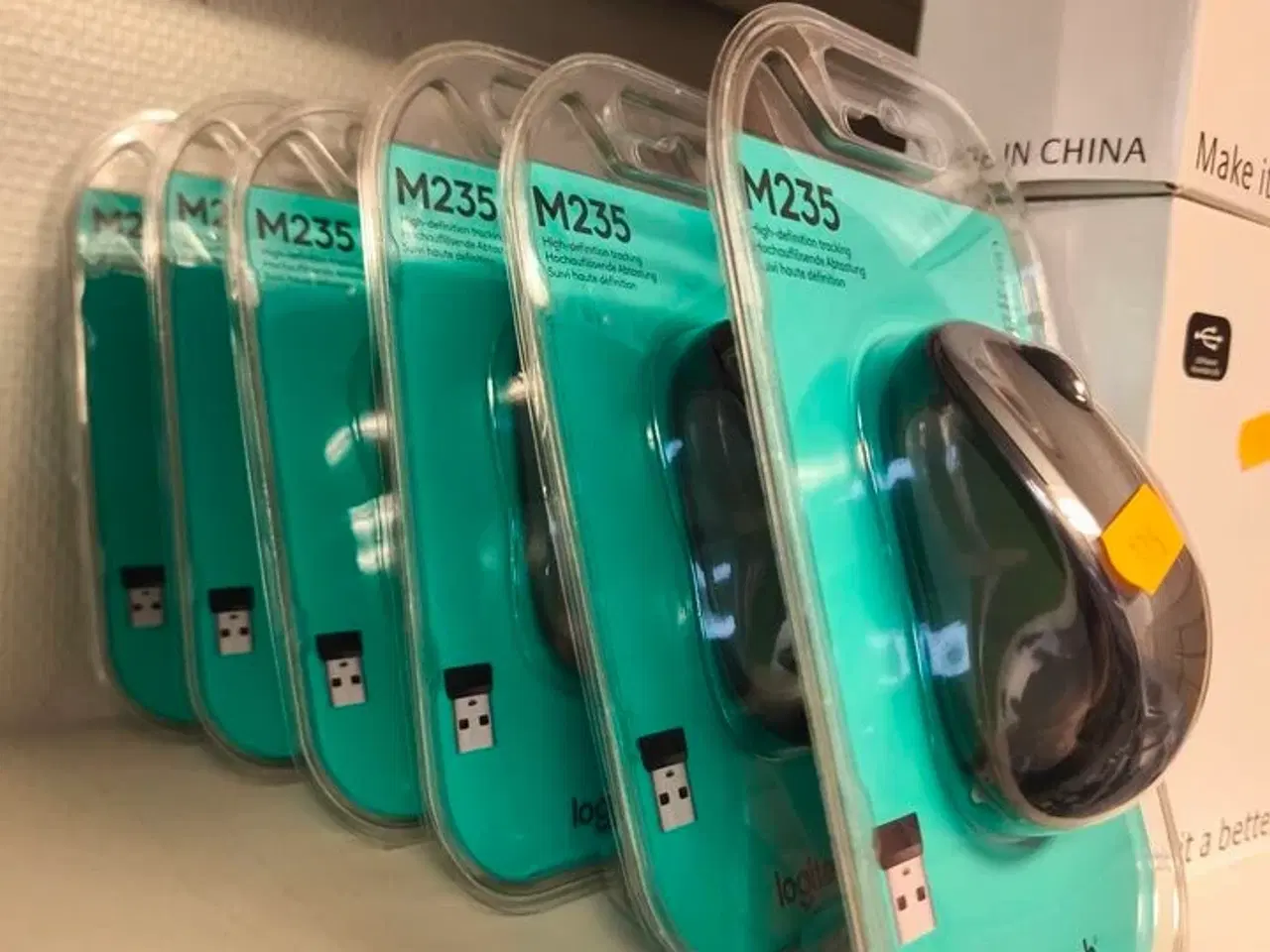 Billede 2 - 6 stk. LOGITECH M235 trådløs mus (ubrugt)