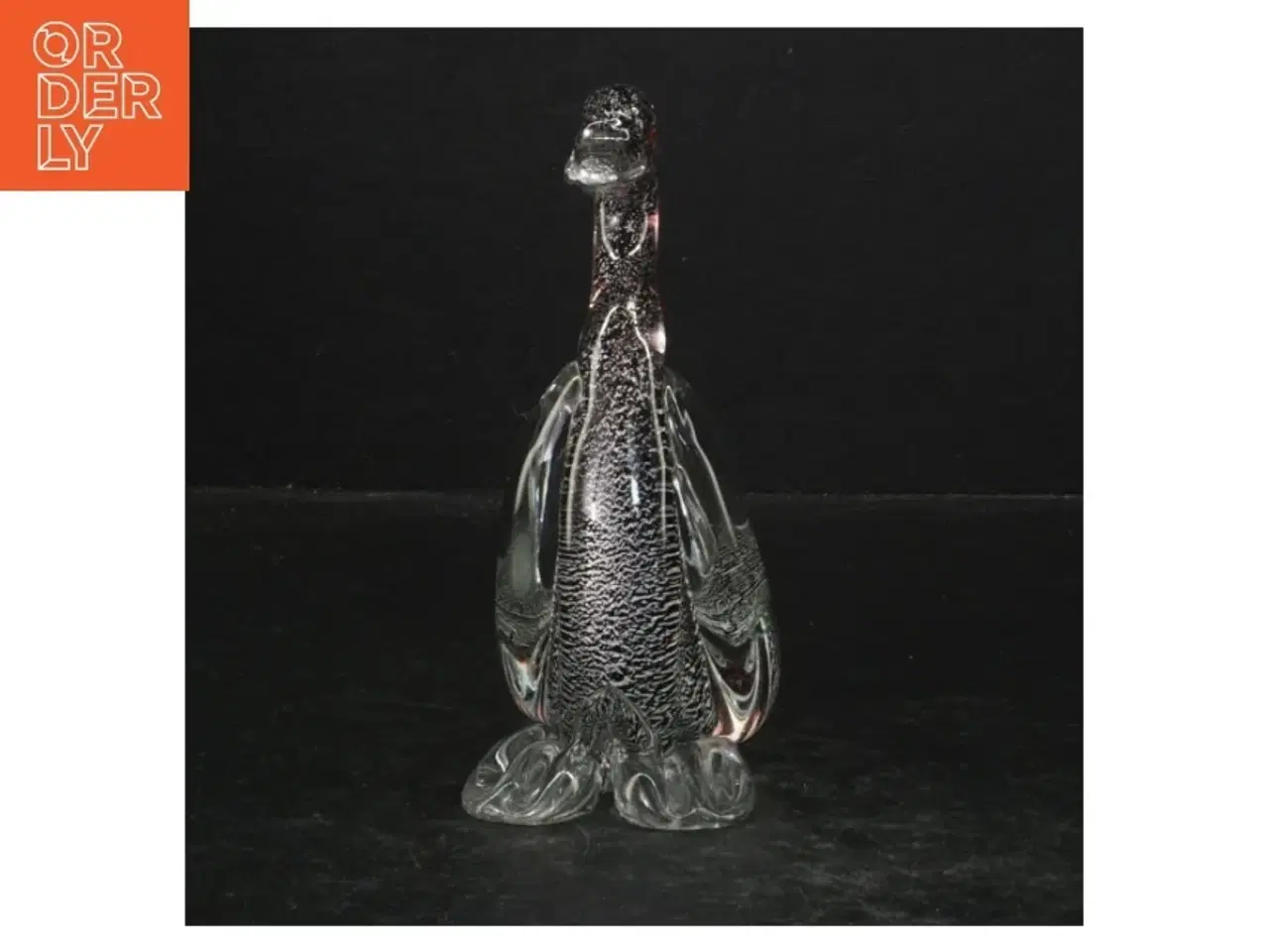 Billede 2 - Glas Figur af fugl (str. 14 cm)