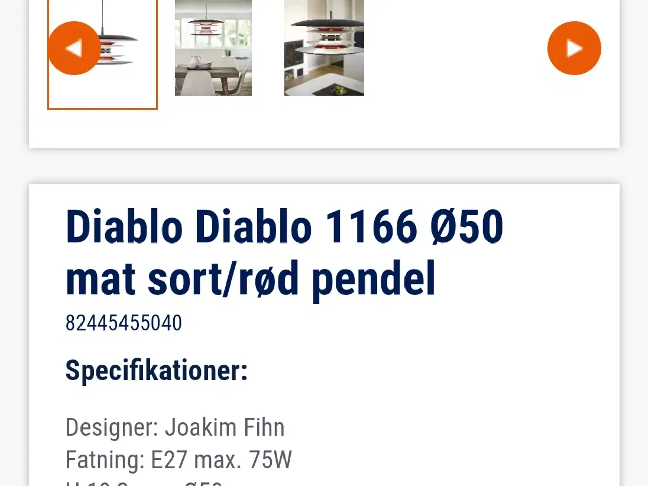 Billede 4 - DIABLO loftslampe helt ny 3.000 kr  
