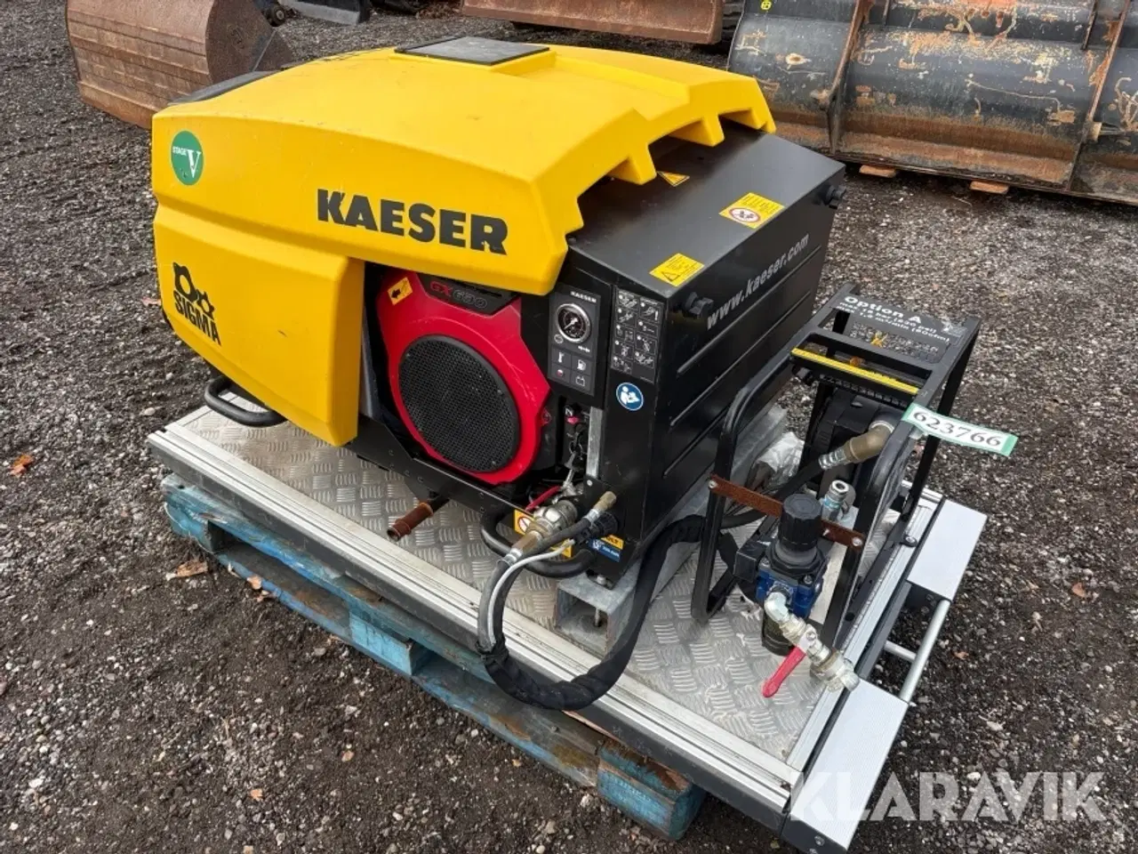 Billede 3 - Mobil kompressor Kaeser M17 med udtræksplatform
