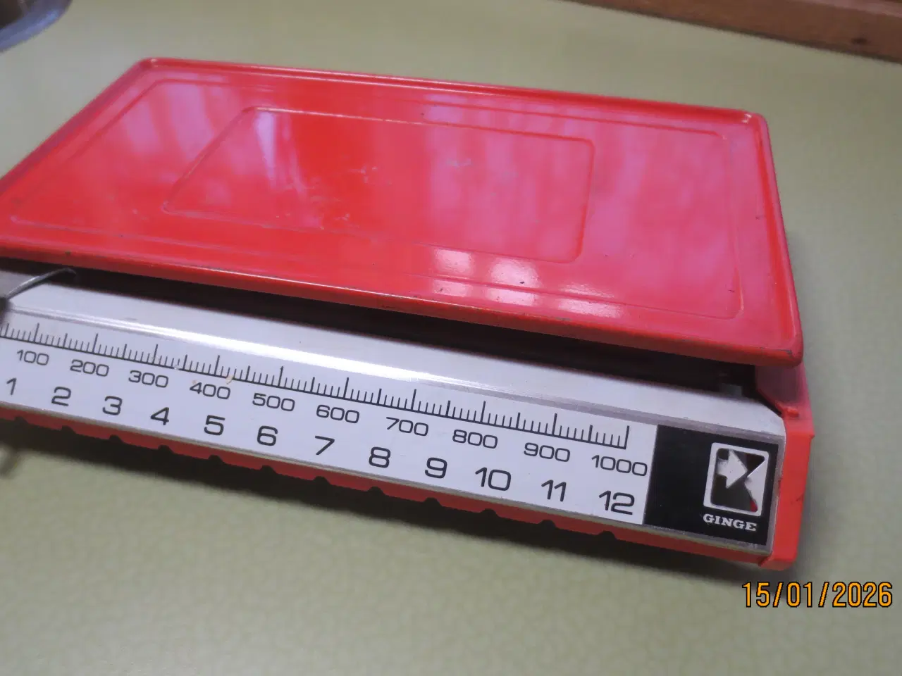Billede 3 - 1 stk Retro Ginge Køkkenvægt