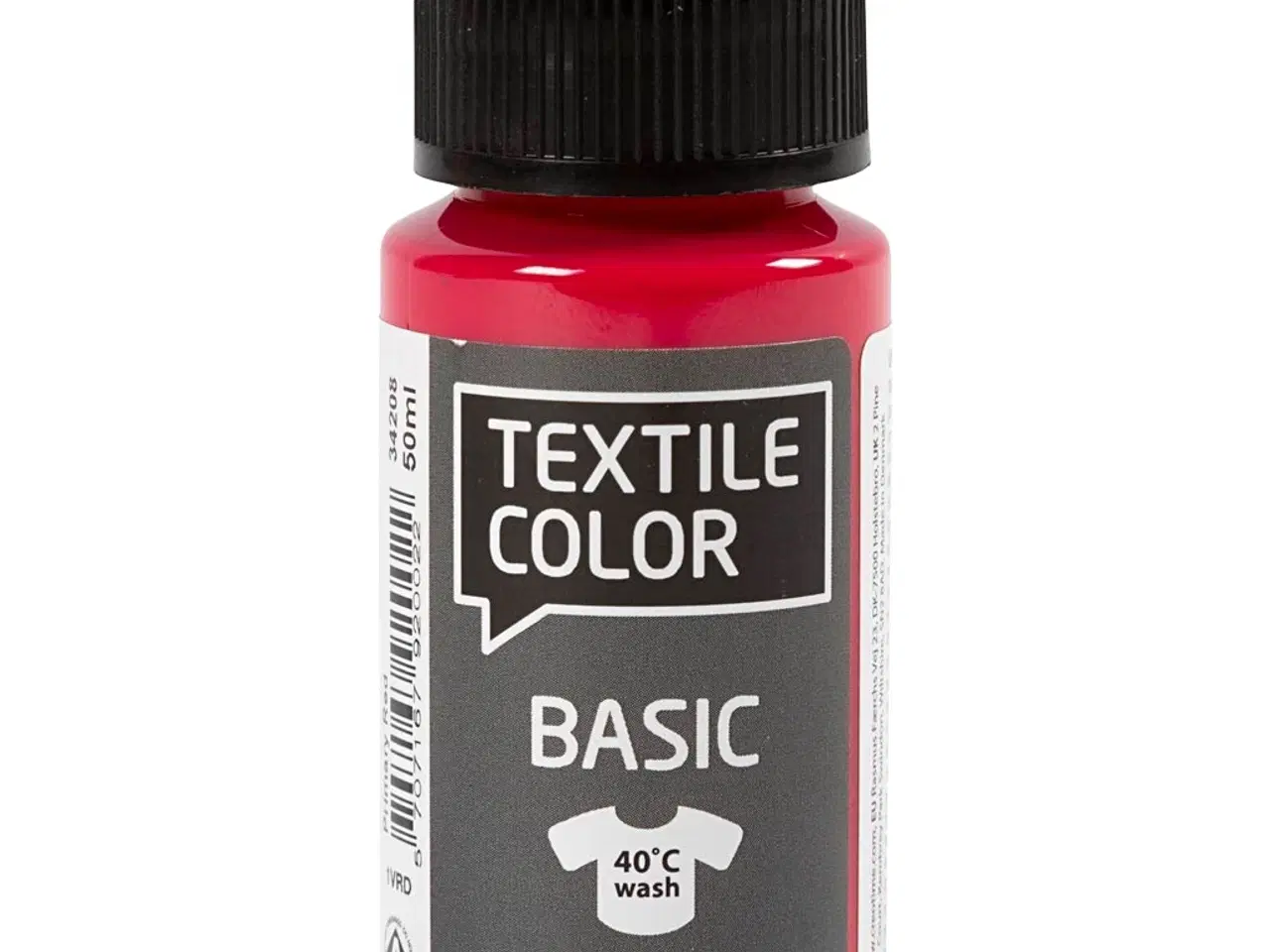 Billede 1 - Textile Color Primær Rød 50ml - Vandbaseret Tekstilmaling