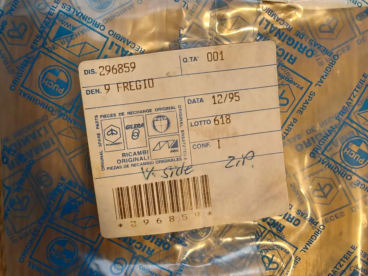 Billede 4 - Piaggio Zip. Nyt Originalt Stafferingssæt