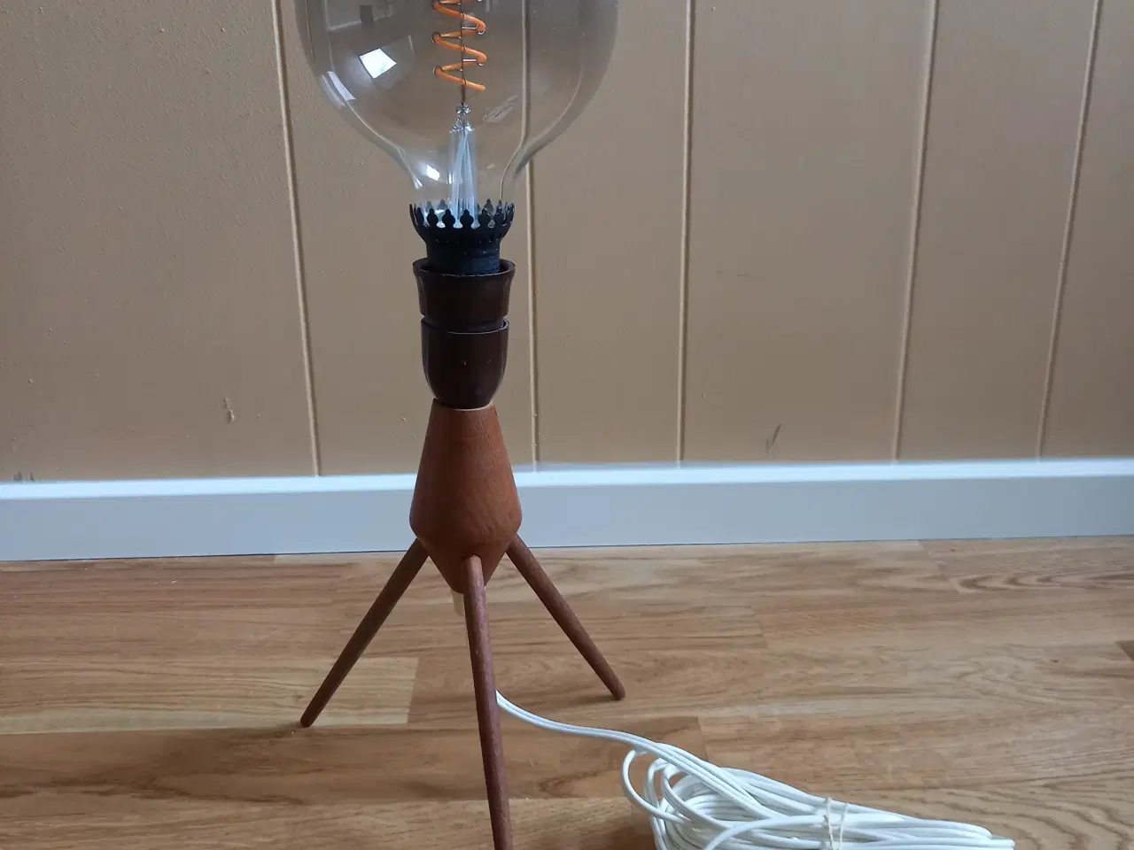 Billede 2 - Bordlampe Teak Mid century
