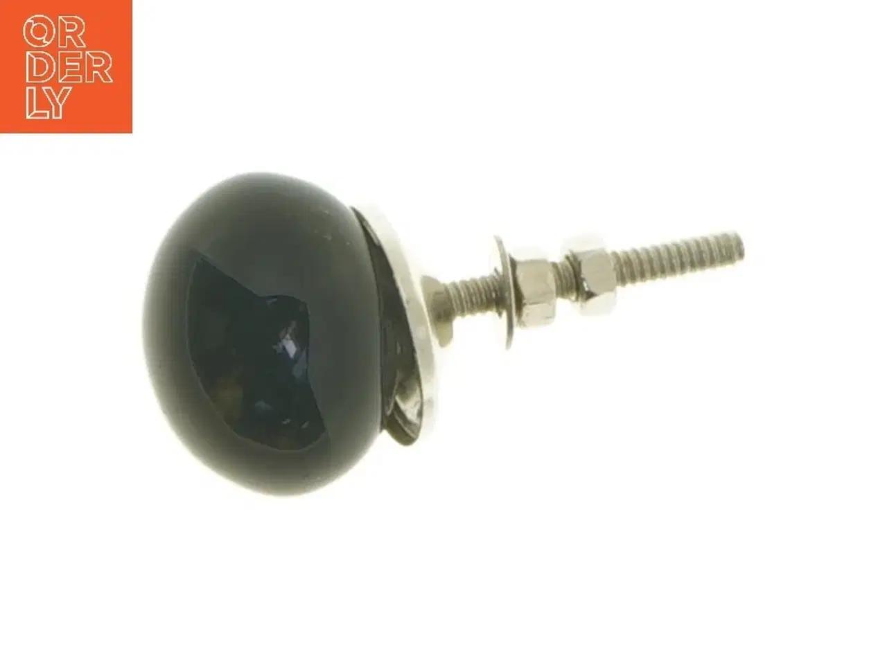 Billede 3 - Sort møbelknop (str. Ø 3,5 cm)