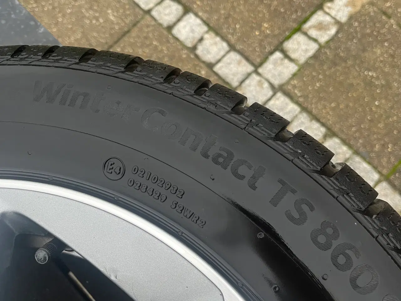 Billede 6 - 4 stk. Alufælge med fine Continental Vinterdæk