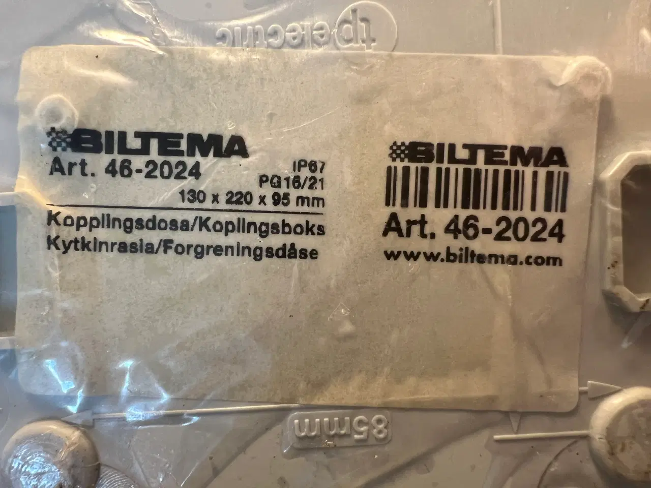 Billede 3 - Forgreningsdåse/samledåse med klar front