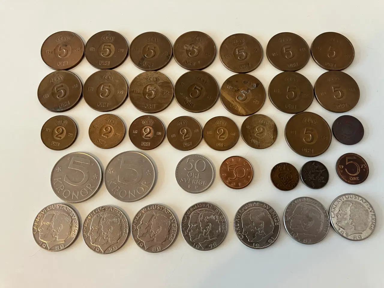 Billede 1 - Ældre Mønter fra Sverige