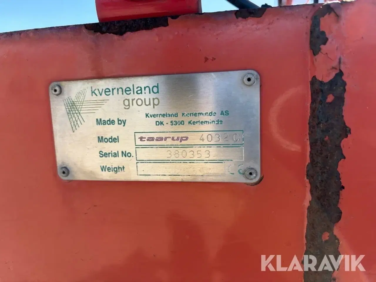 Billede 5 - Skårlægger Taarup 4032C