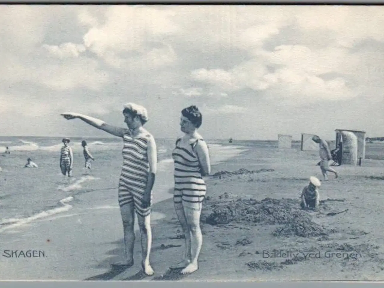 Billede 1 - Badeliv ved Grenen - Skagen  - Postkort - Ubrugt