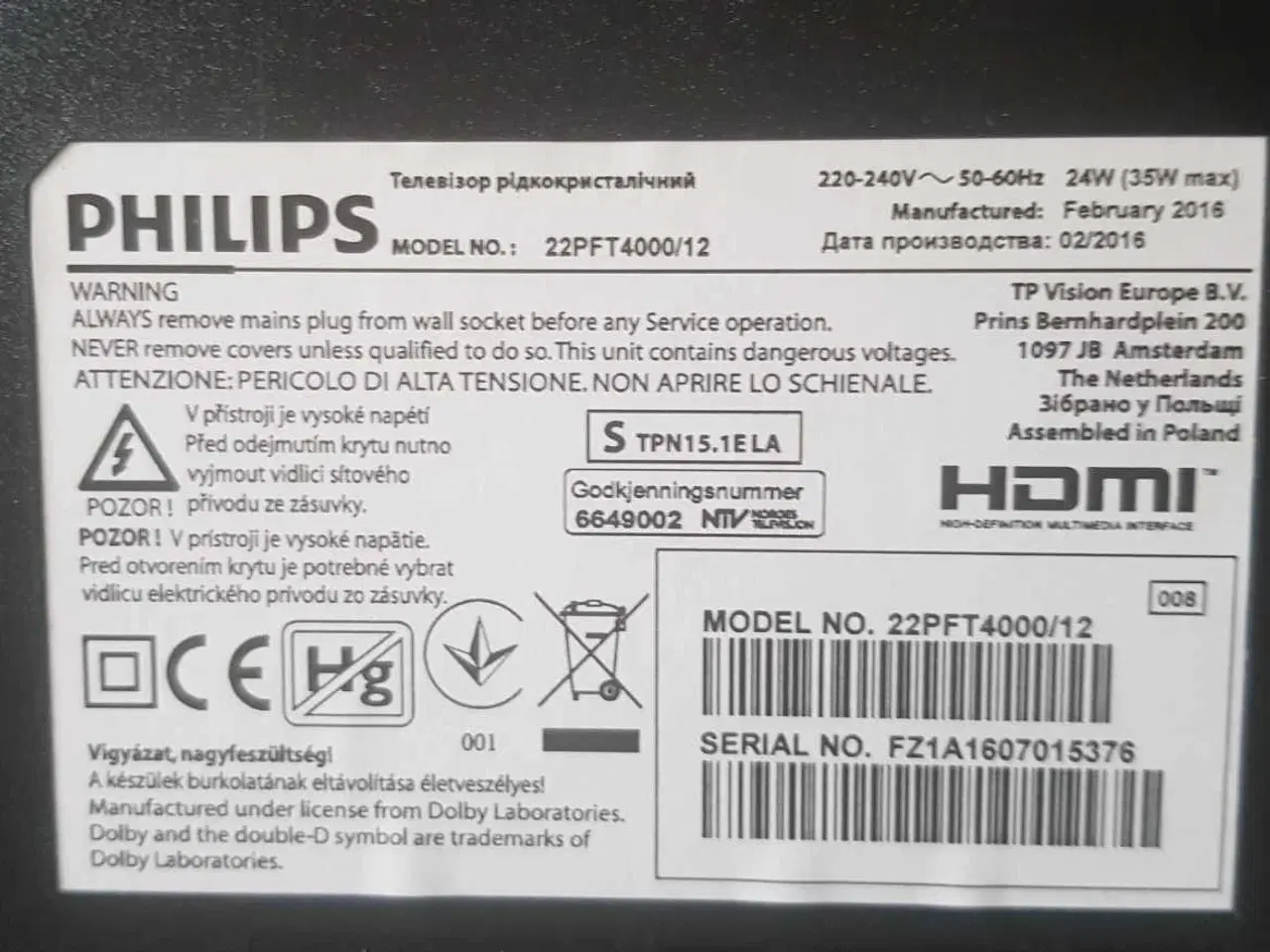 Billede 2 - Philips tv 