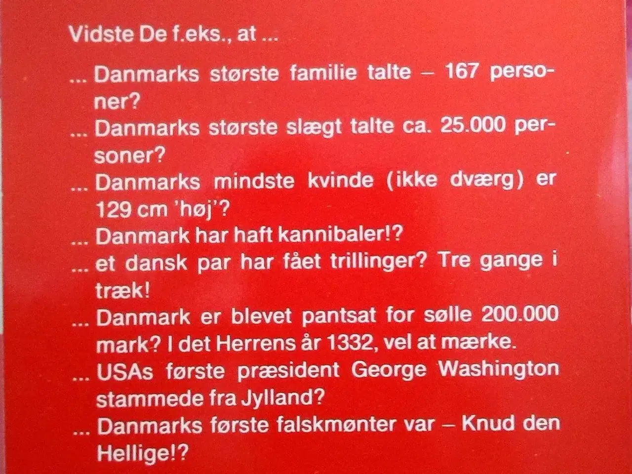 Billede 2 - Danske rekorder og mærkværdigheder 1.