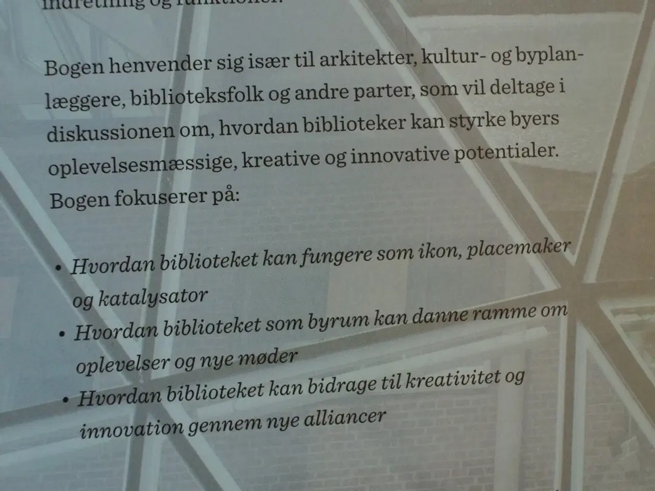 Billede 4 - biblioteket i byudviklingen - oplevelse, kreativit