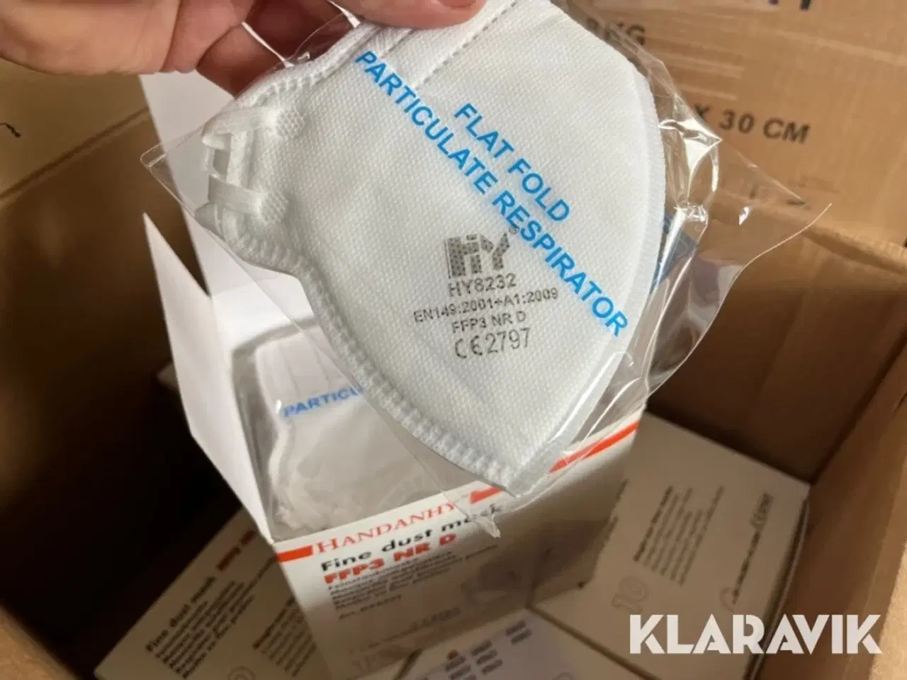 Billede 6 - Støv masker Handanhy FFP3 NR D 3 kasser af 12 æsker