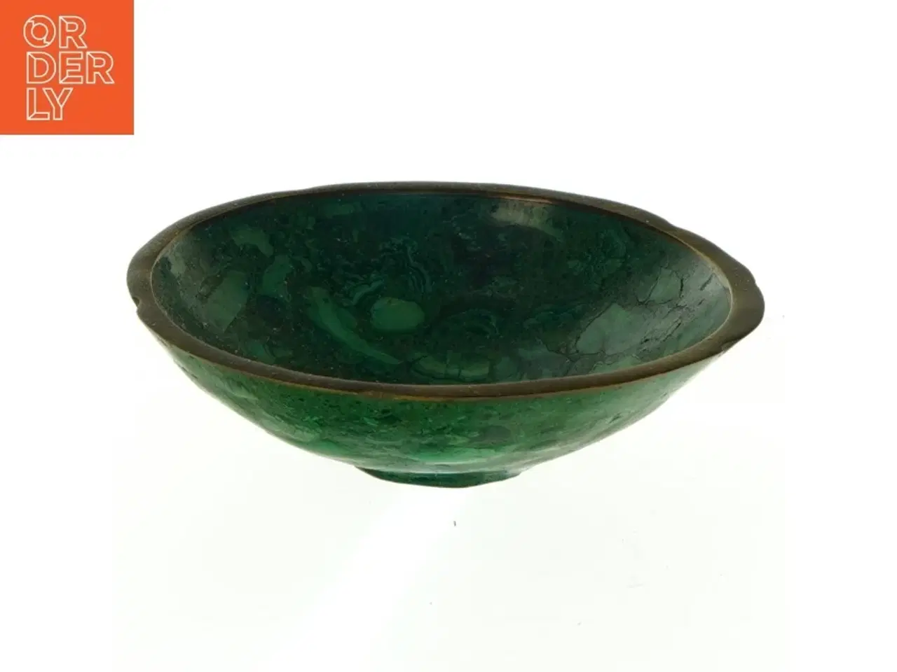 Billede 1 - Malakit skål (str. 12,5 cm i diameter. 3 cm høj)