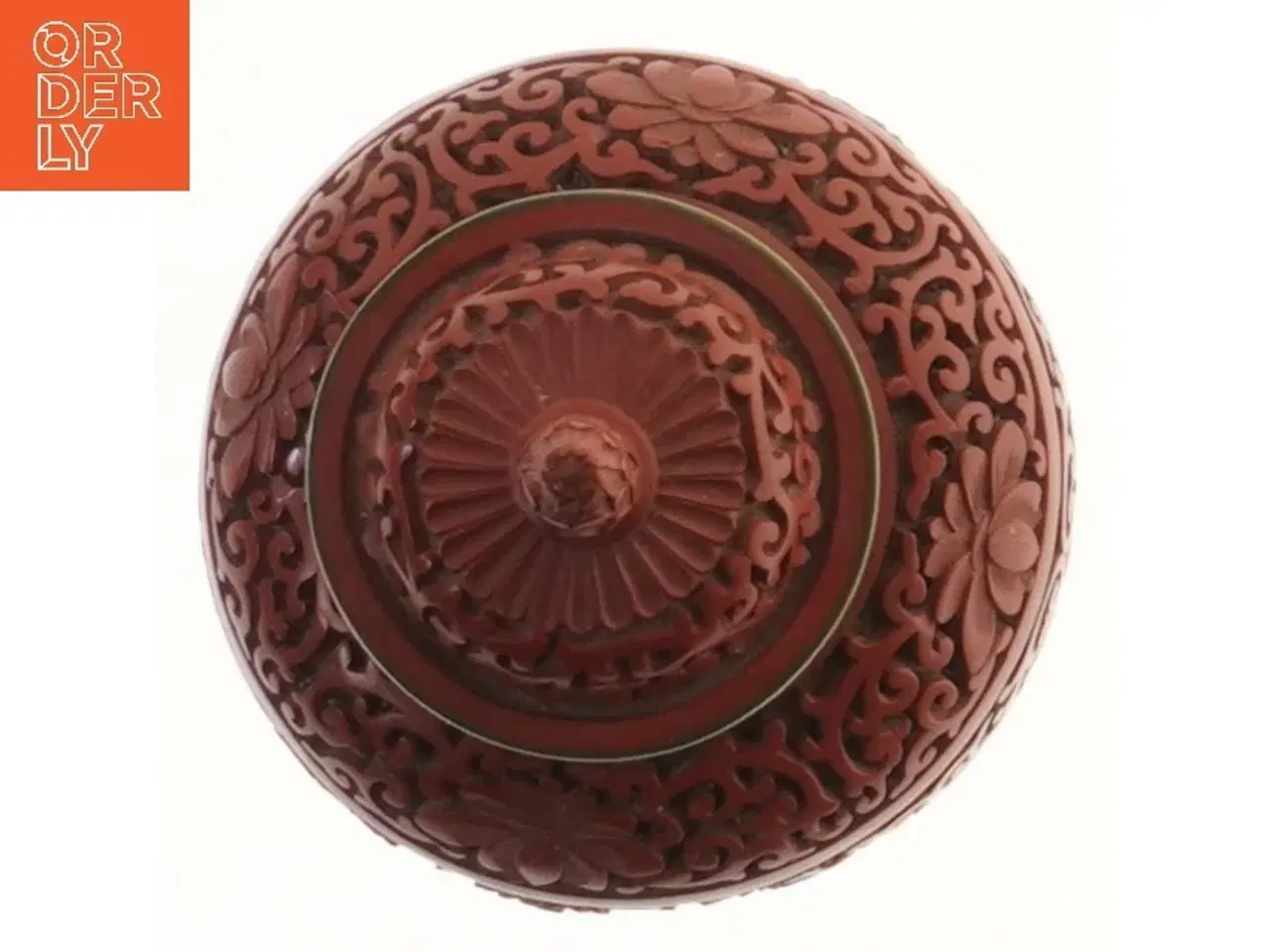 Billede 2 - Dekorativ vase med låg (str. 21,5 cm)