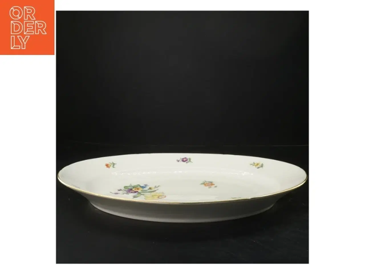 Billede 1 - B&G saksisk blomst stort stegefad (str. 40x28 cm)