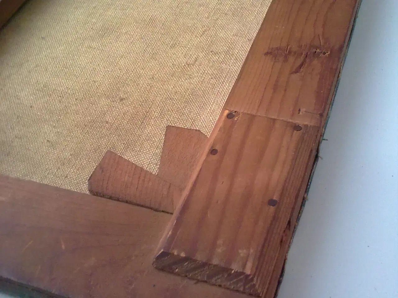 Billede 1 - MØRKT lille blomster maleri gammelt