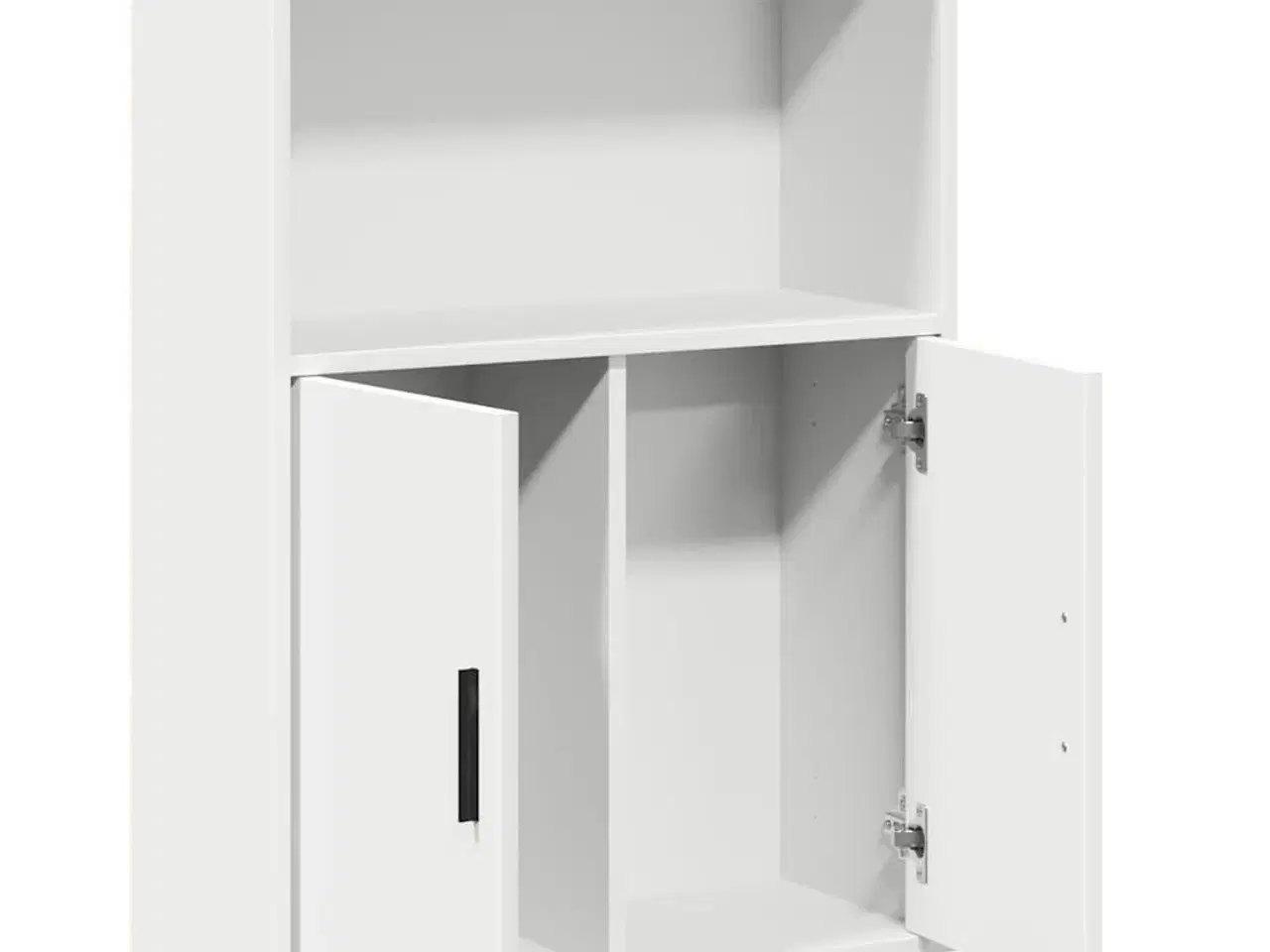 Billede 5 - Bogreol 60x24x85 cm konstrueret træ hvid