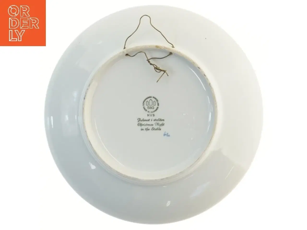 Billede 2 - Juleplatte med hestemotiv fra B&G (str. Ø 23 cm)