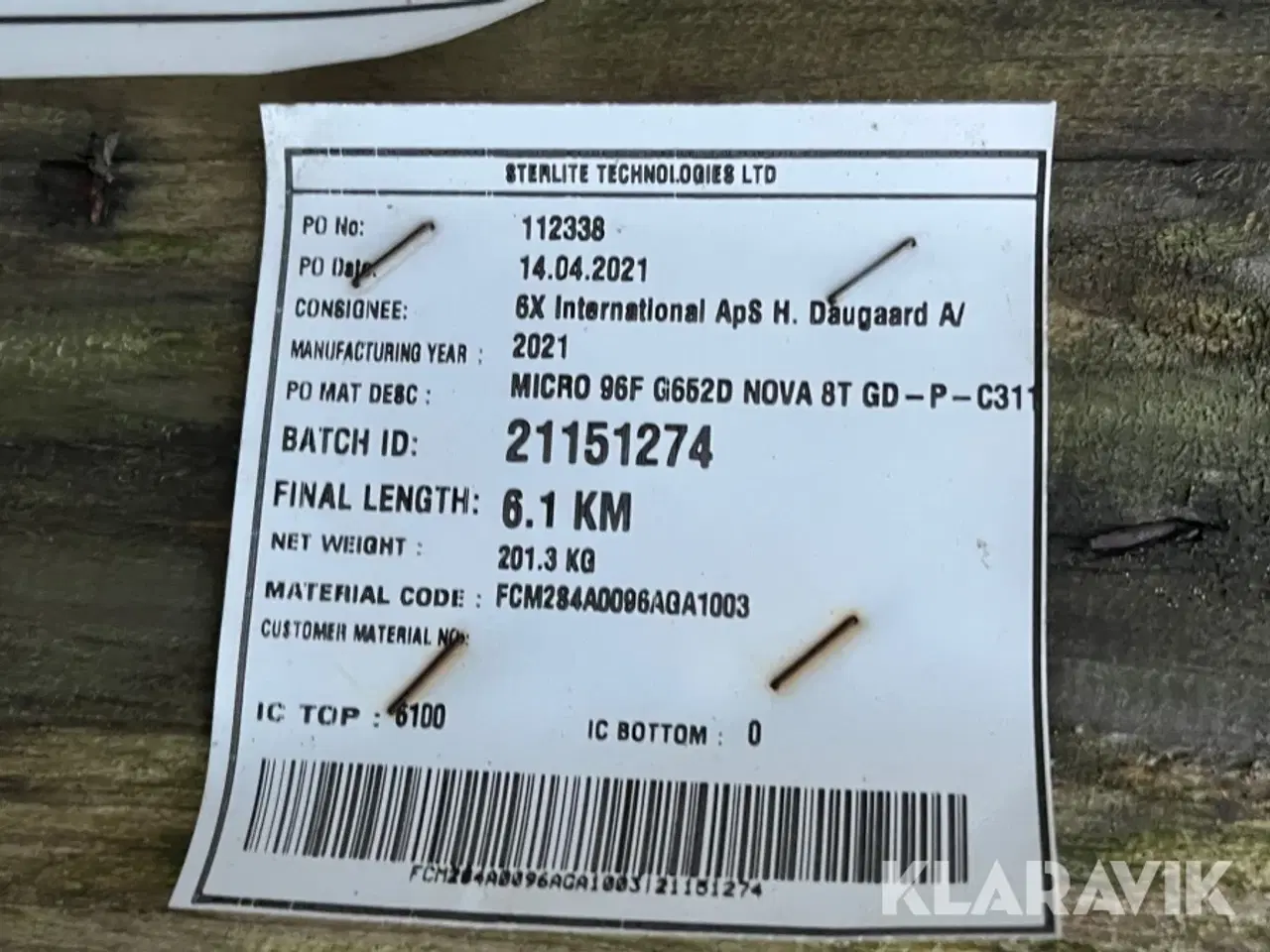 Billede 10 - fiberoptisk kabel STL