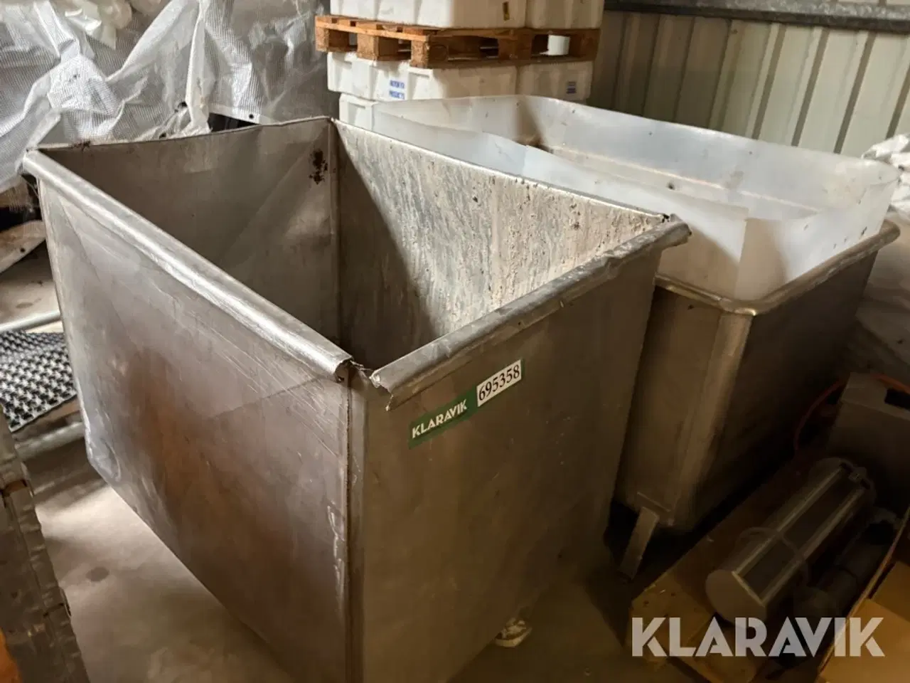 Billede 1 - Rustfri pallekasser 2 styk