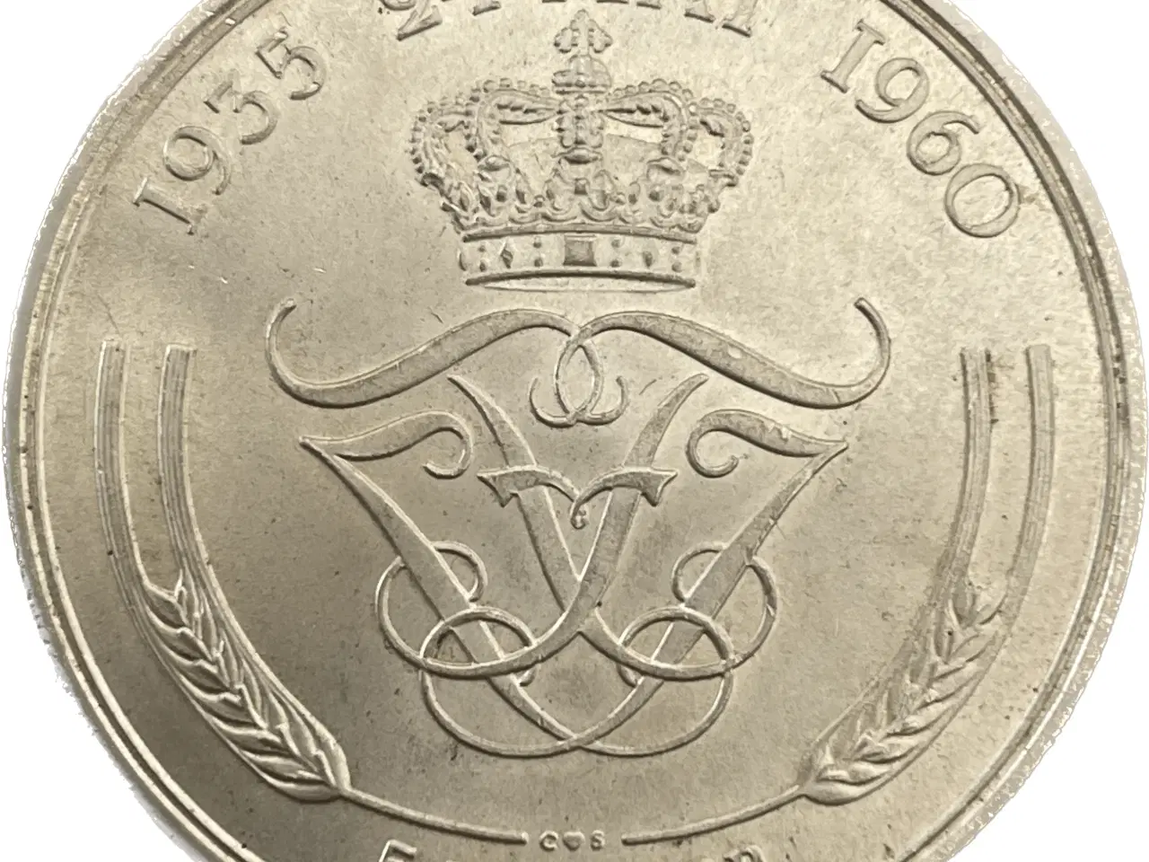 Billede 1 - 5 kr erindringsmønt 1960
