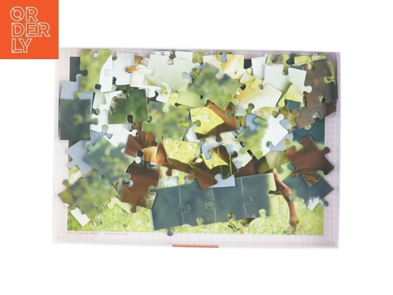 Billede 3 - Puslespil med hestemotiv (str. 36 x, 24 cm)