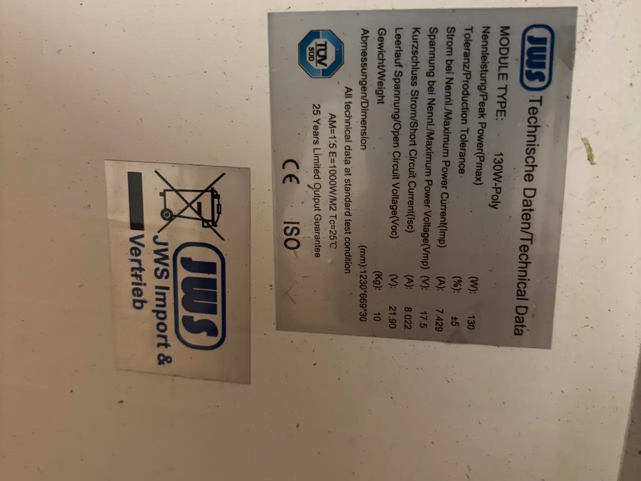 Billede 3 - 12V solcelle sæt 130W med batteri og regulator