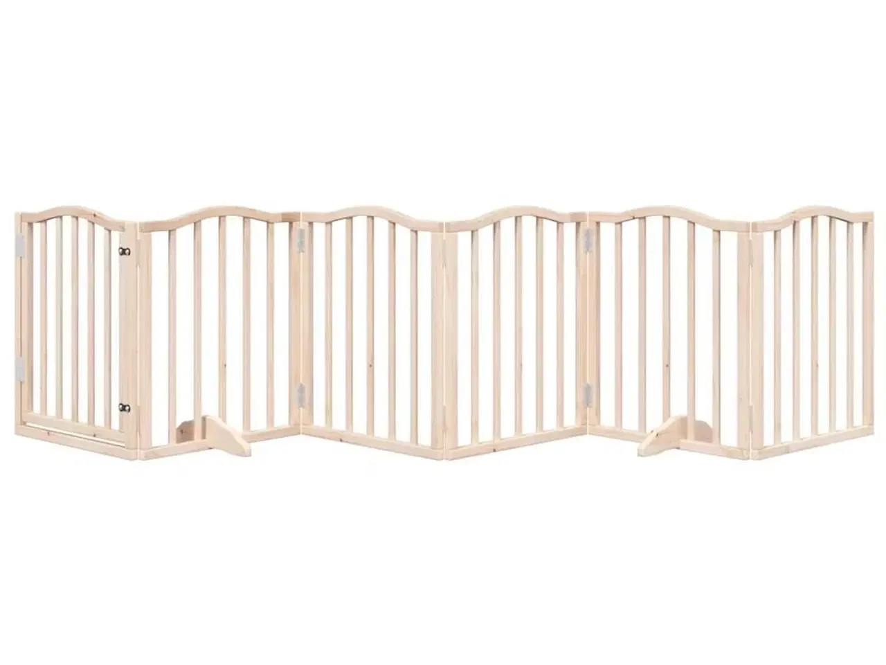 Billede 3 - Hundelåge med dør 6 paneler 300 cm poppeltræ