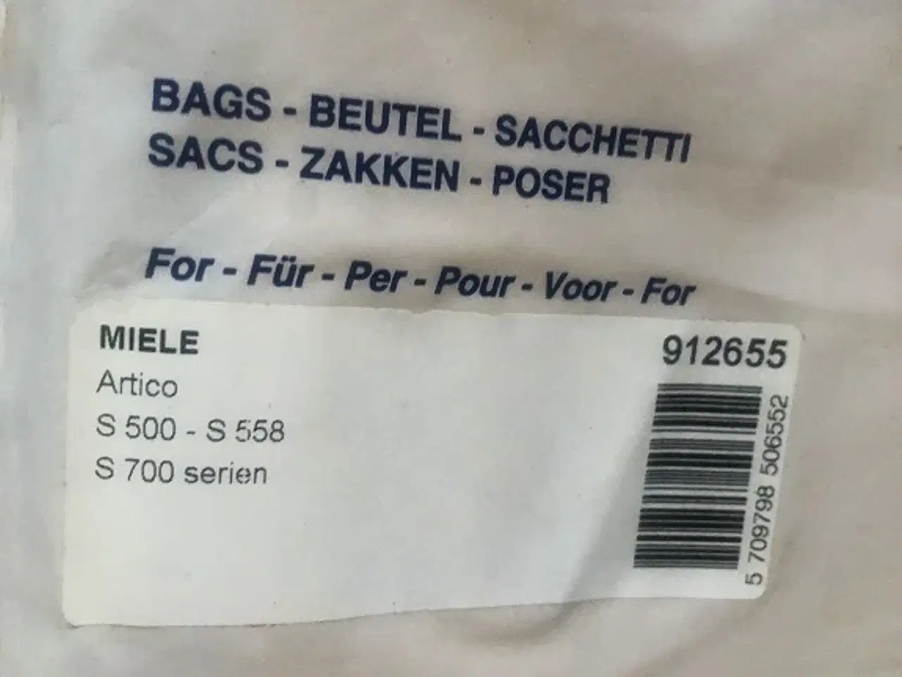 Billede 2 - Miele støvsugerposer - til flere modeller
