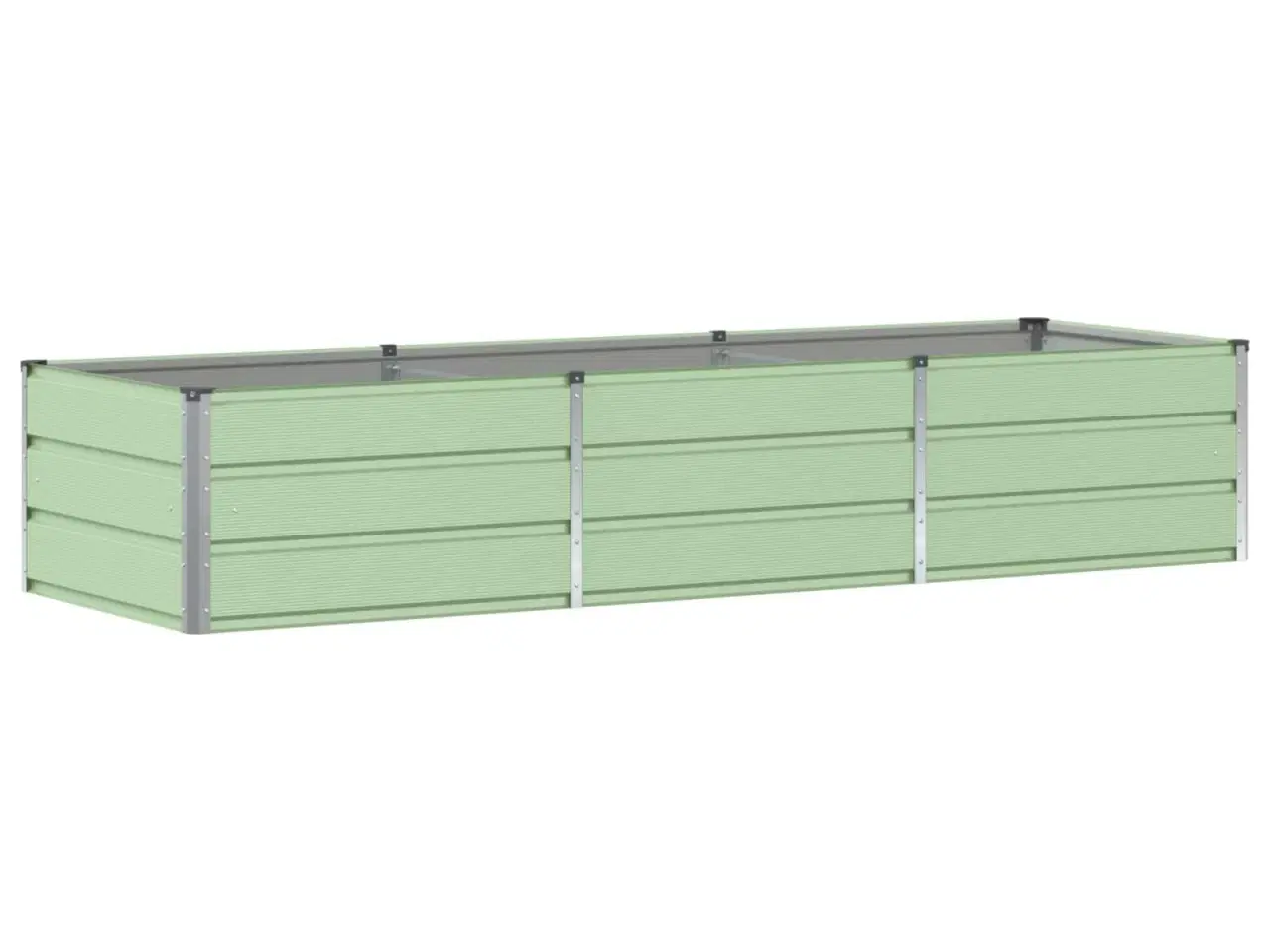 Billede 2 - Plantekasse Grøn 240 x 80 x 45 cm Stål
