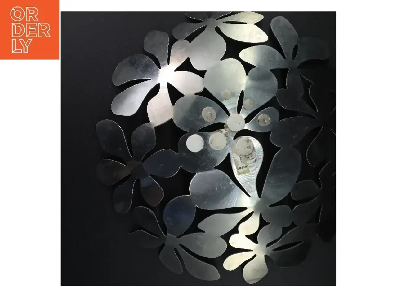 Billede 4 - Metalblomst Skål fra Ikea (str. Ø. 42 cm)