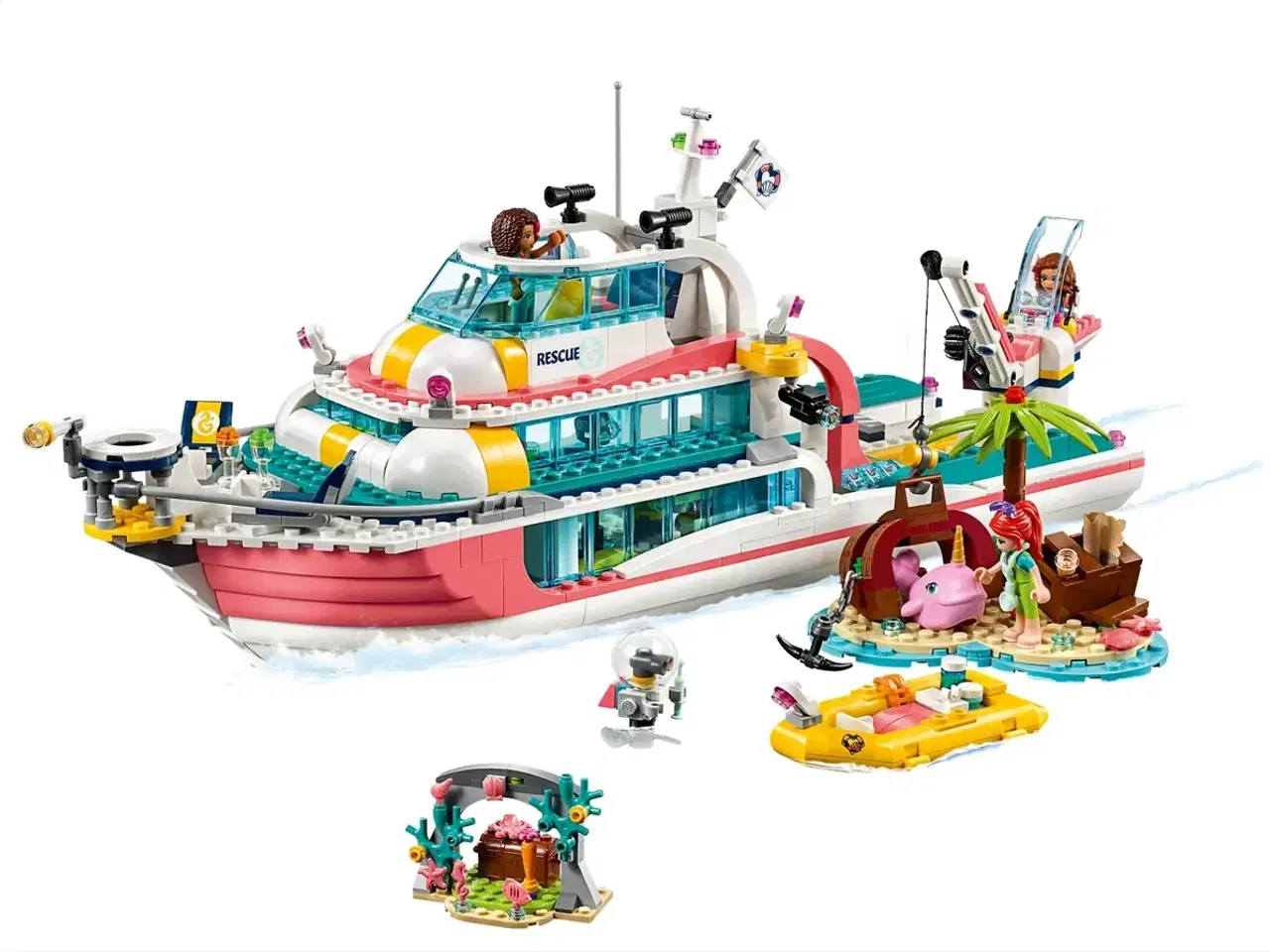 Billede 3 - Lego Friends, 41381 - Redningsmissionsbåd