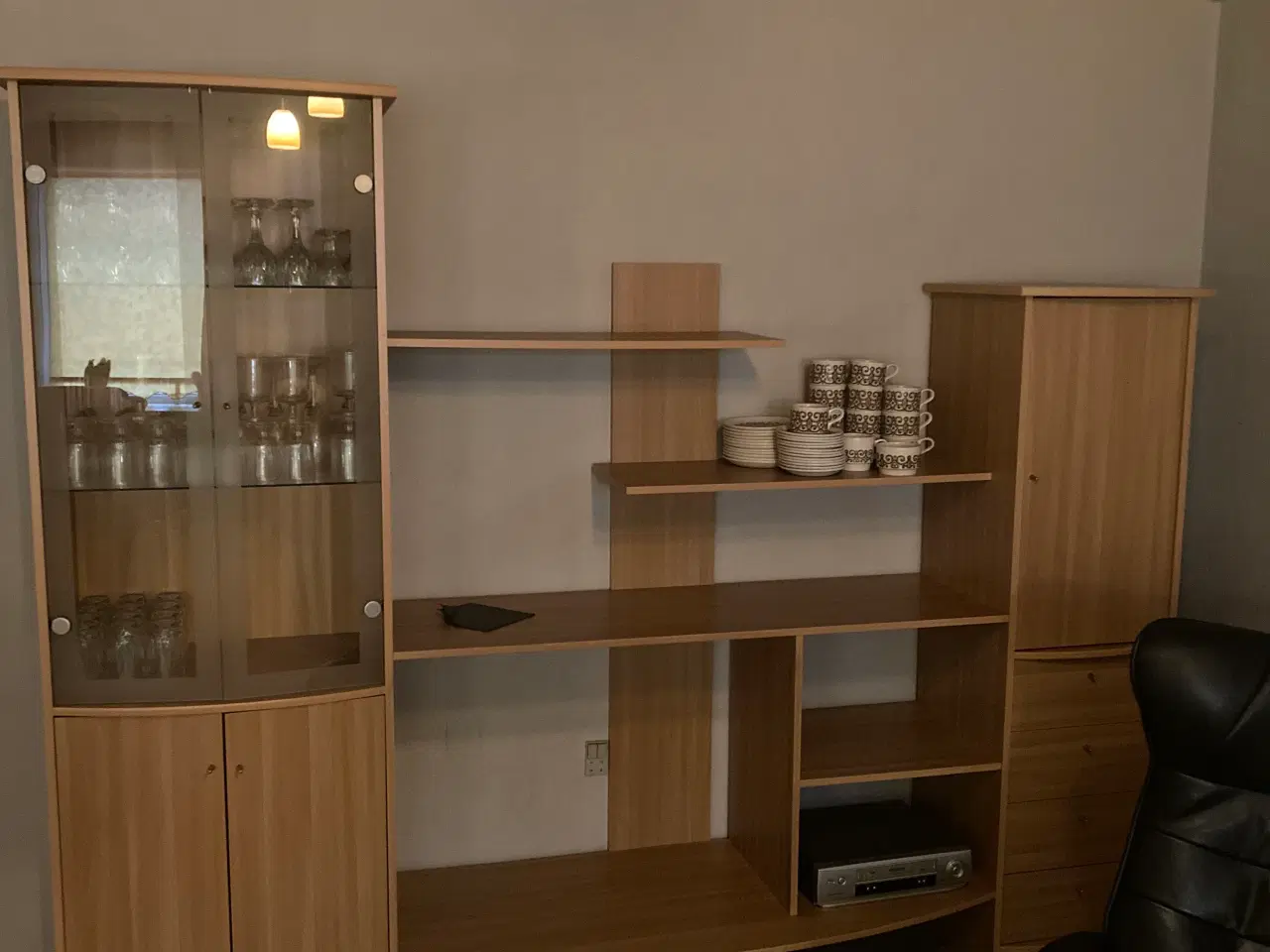 Billede 1 - Reol system laminat / glaslåger
