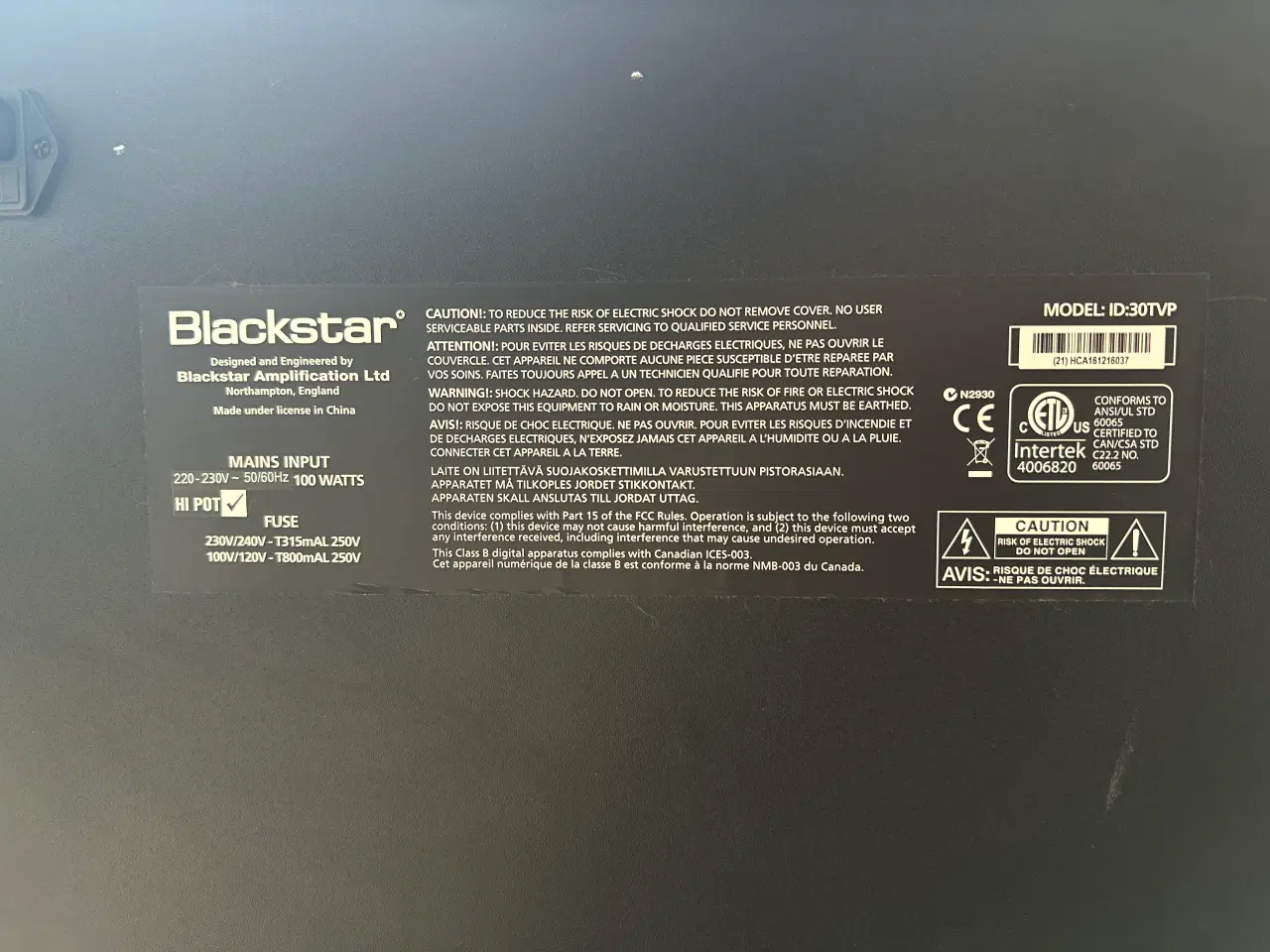 Billede 4 - Guitaramplifier, Blackstar ID: 30 TVP