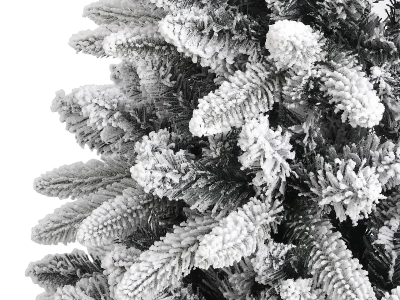 Billede 5 - Kunstigt juletræ med sne 120 cm PVC og PE