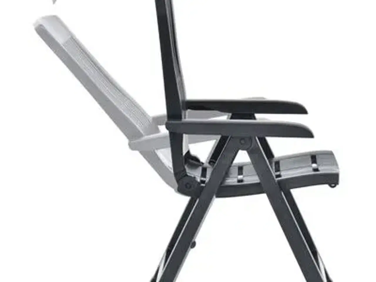 Billede 1 - vidaXL havelænestole 2 stk. plastik antracitgrå