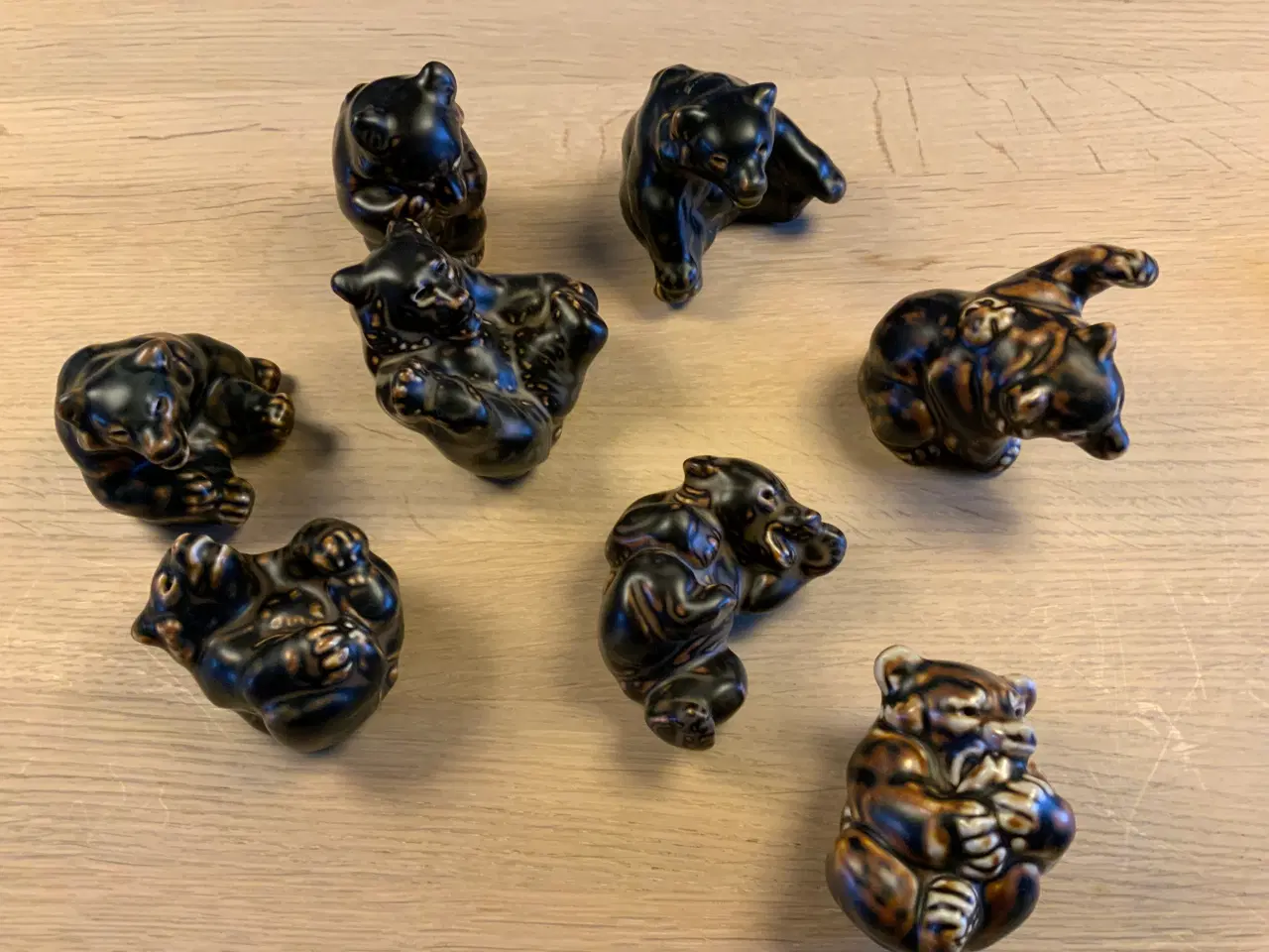 Billede 1 - 8 brune bjørneunger fra Royal Copenhagen 